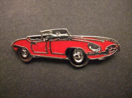 Jaguar, E - Type, Series 3 Roadster bouwjaar 1971 -1975 rode sportwagen